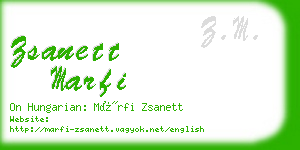 zsanett marfi business card